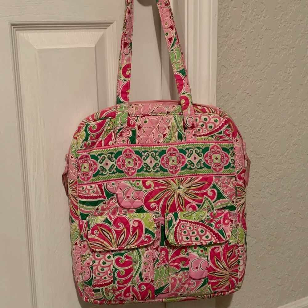 Pink & green Vera Bradley Tote